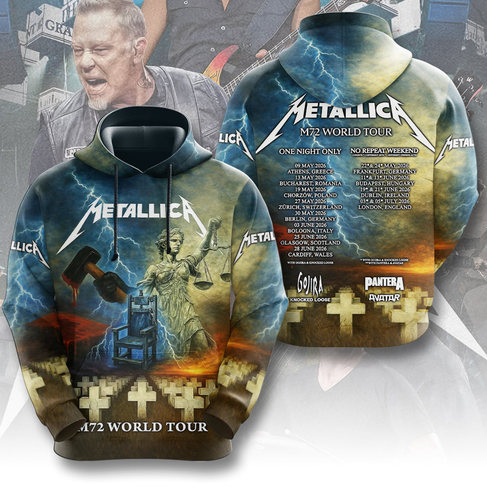 Metallica 2026 World Tour 3D Apparel – MAITM14285