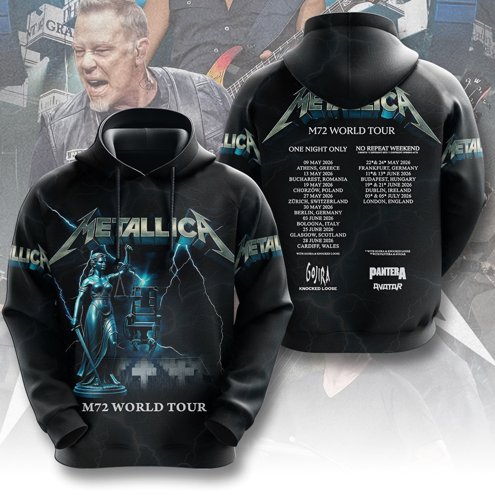 Metallica 2026 World Tour 3D Apparel – MAITM14320