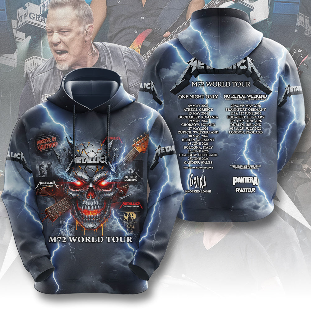 Metallica 2026 World Tour 3D Apparel – MAITM14435