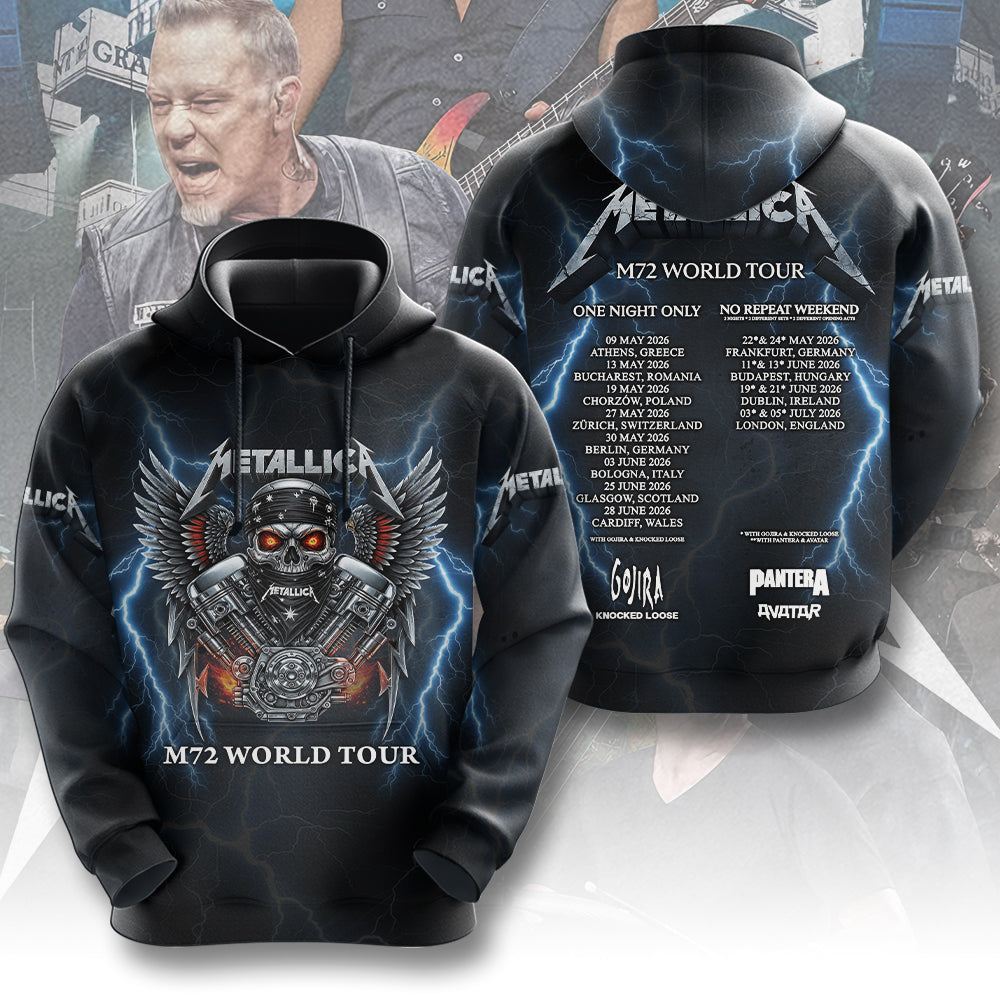 Metallica 2026 World Tour 3D Apparel – MAITM14438