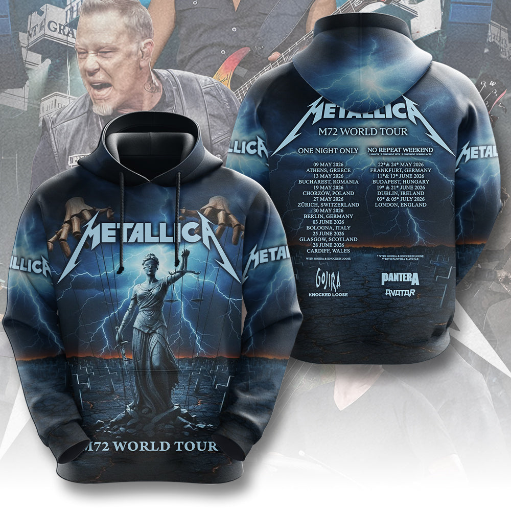 Metallica 2026 World Tour 3D Apparel – MAITM14267