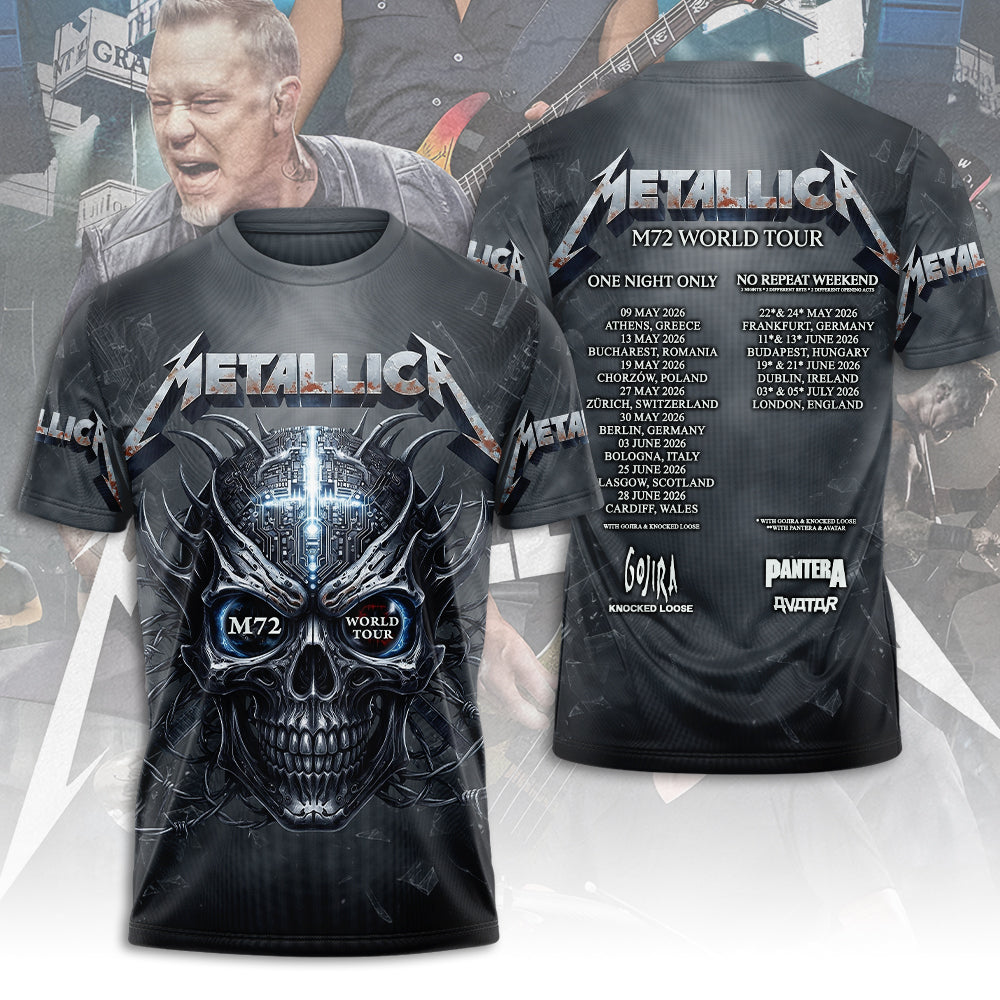Metallica 2026 World Tour 3D Apparel – MAITM14261