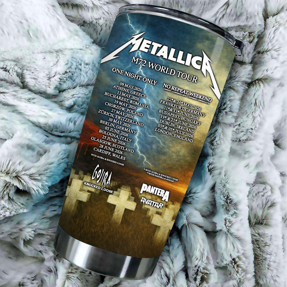 Metallica 2026 World Tour Tumbler Cup – MAITM14303