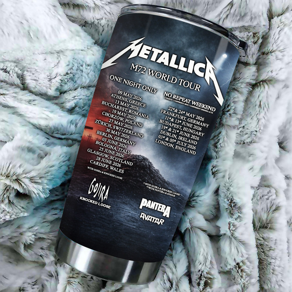 Metallica 2026 World Tour Tumbler Cup – MAITM14408