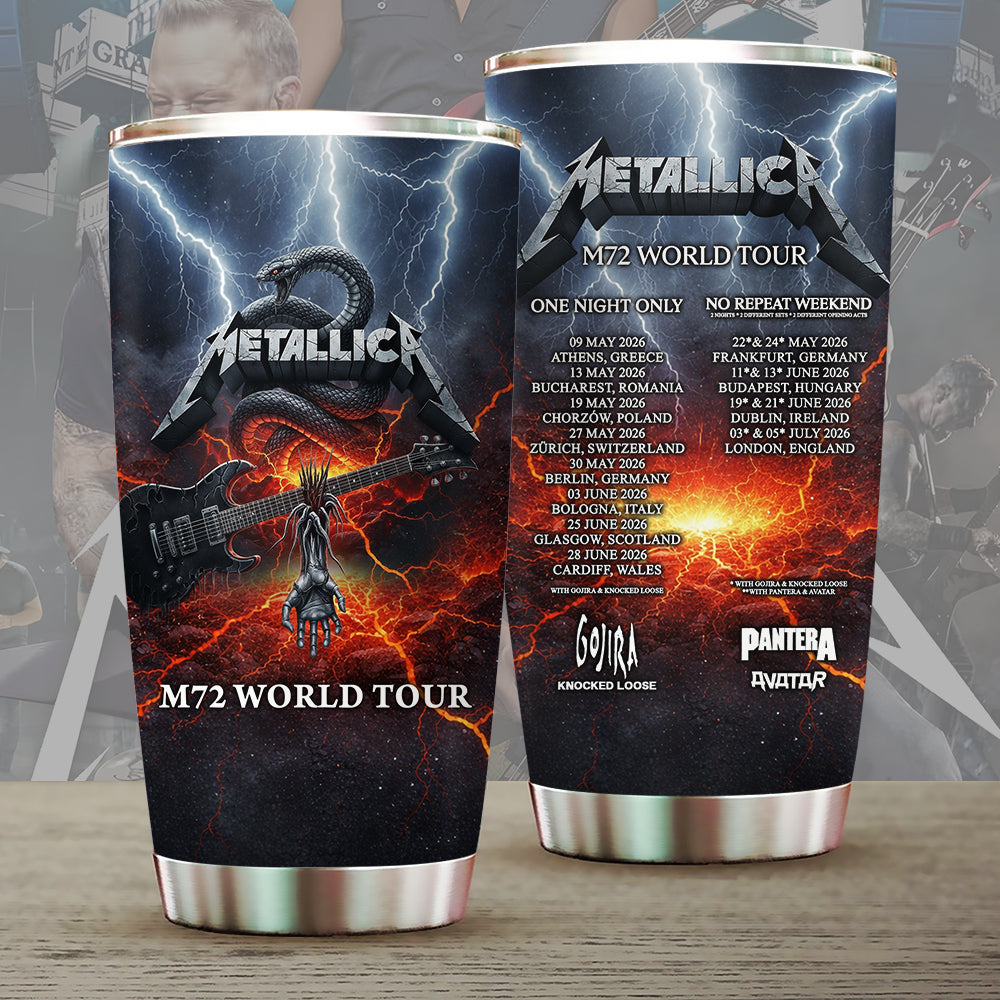 Metallica 2026 World Tour Tumbler Cup – MAITM14445