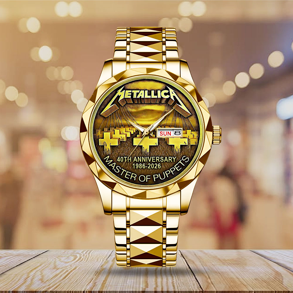 Metallica 40th Anniversary Master of Puppets Alloy Luxury Quartz Watch – MAITM15071