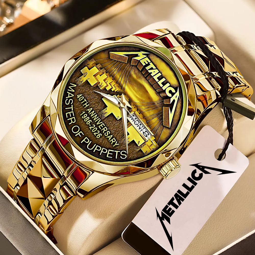 Metallica 40th Anniversary Master of Puppets Alloy Luxury Quartz Watch – MAITM15071