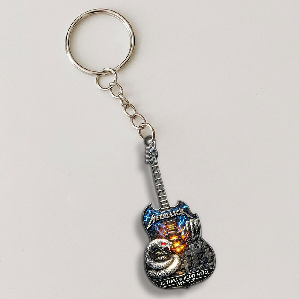 Metallica 45 Years Custom Shape 2-sided Keychain – MAITM14275