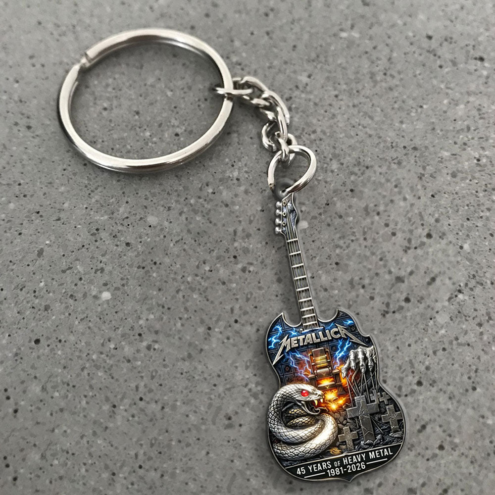 Metallica 45 Years Custom Shape 2-sided Keychain – MAITM14275