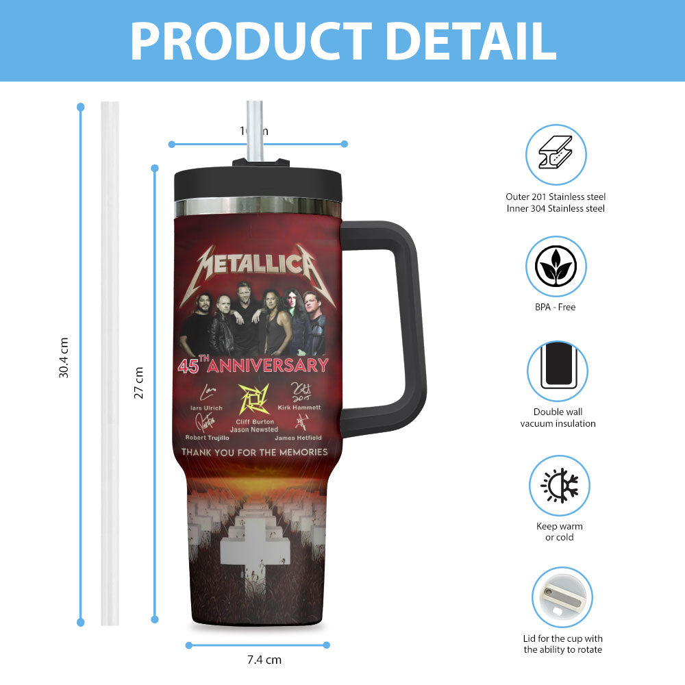 Metallica 45th Anniversary 40oz Tumbler – MAITM14555