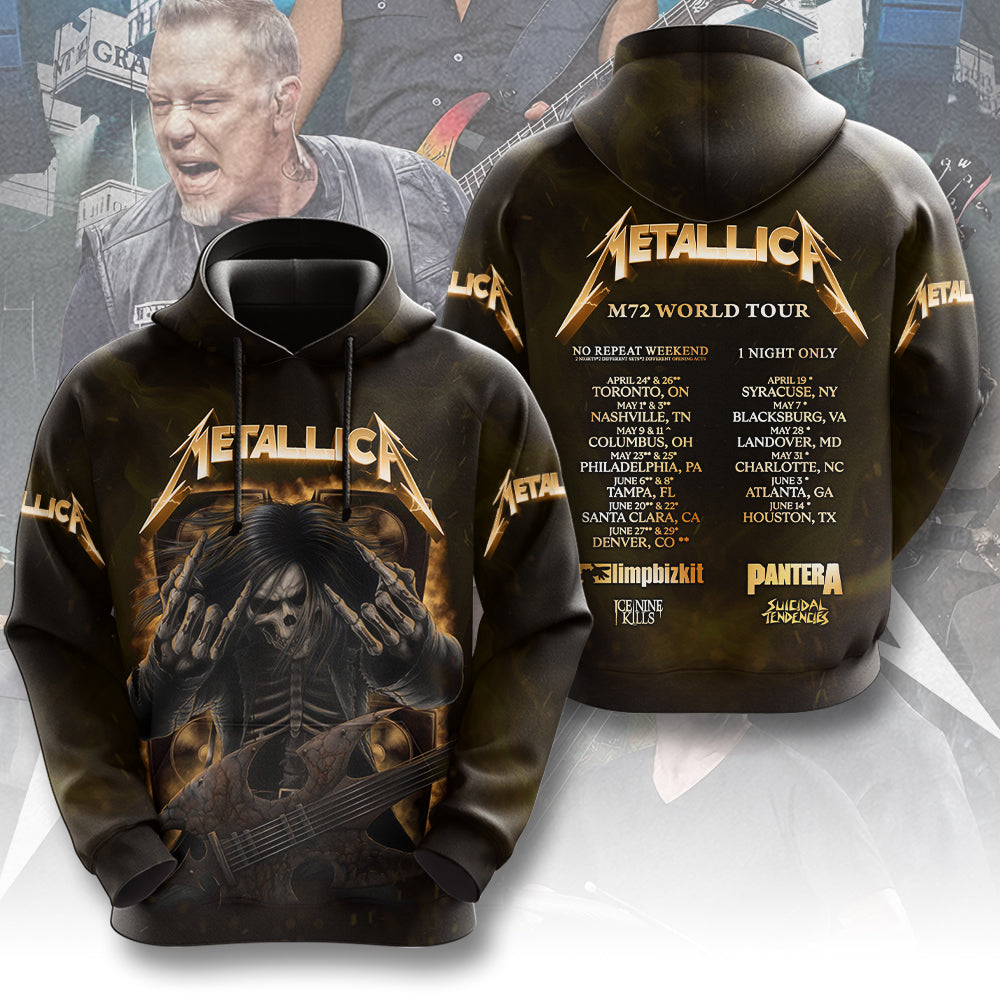 Metallica 2025 World Tour 3D Apparel – MAITM12627