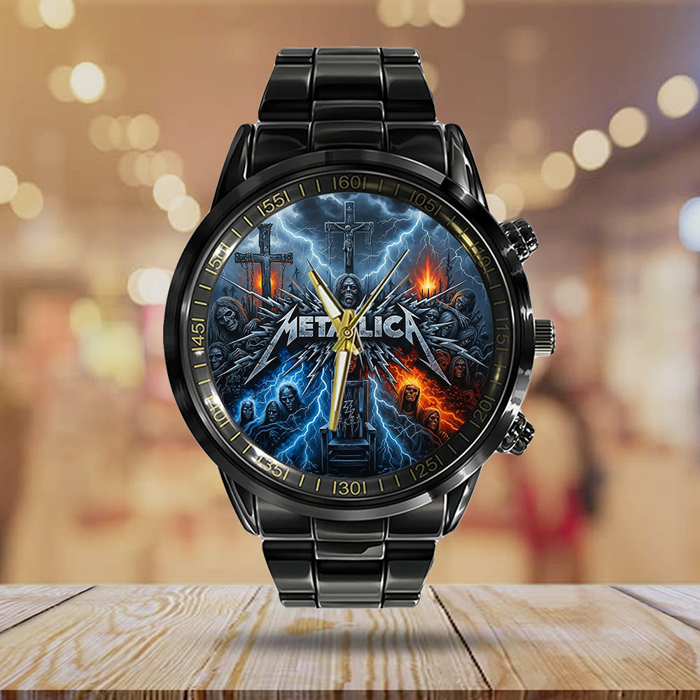 Metallica Black Stainless Steel Watch – MAITM14444