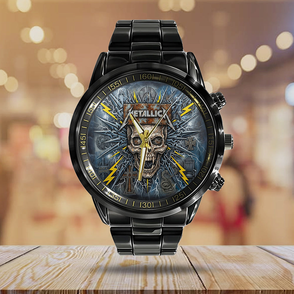 Metallica Black Stainless Steel Watch – MAITM14499