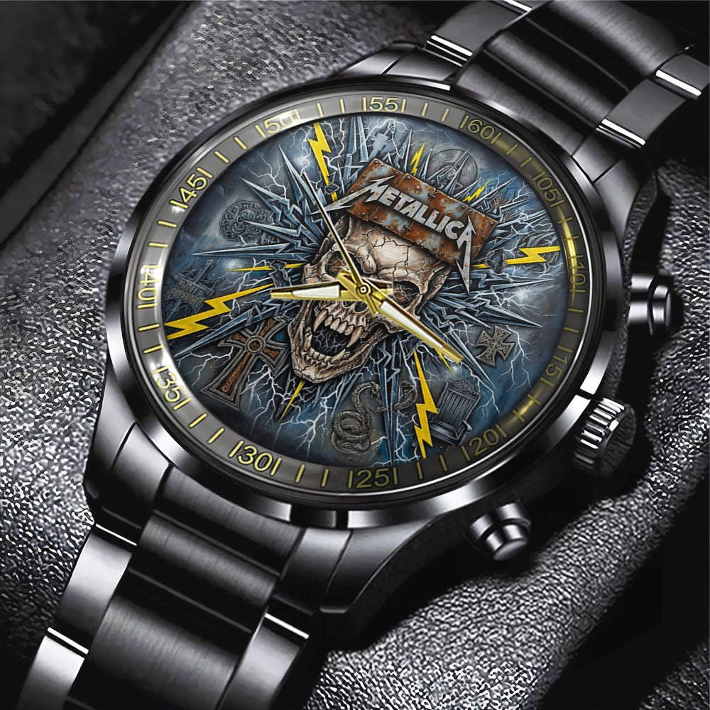 Metallica Black Stainless Steel Watch – MAITM14499