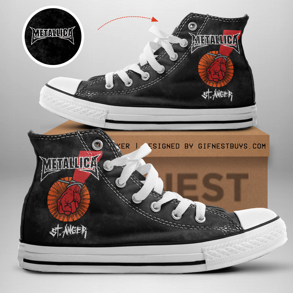 Metallica High Top Canvas Shoes – GNE 3497