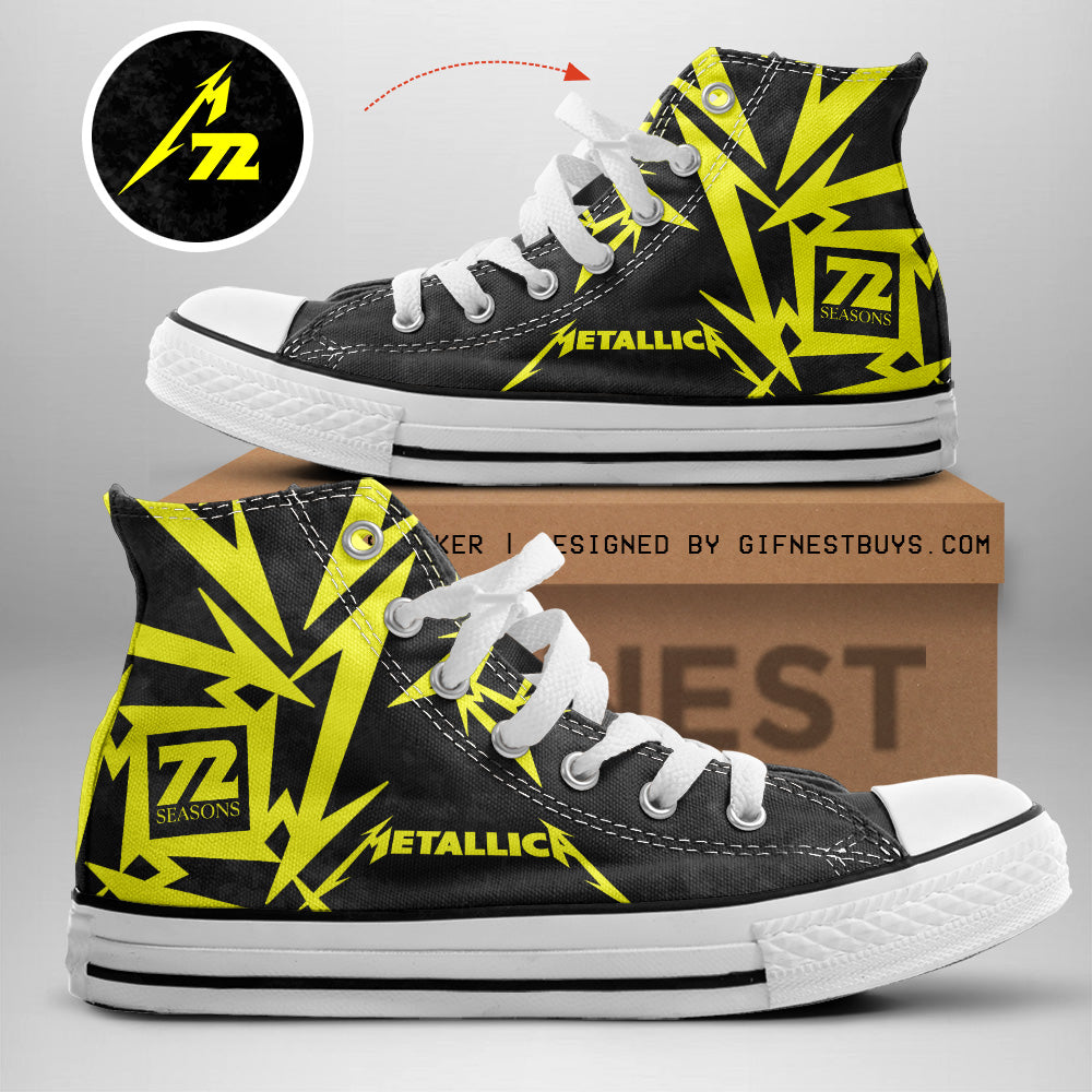 Metallica High Top Canvas Shoes – GNE 3499