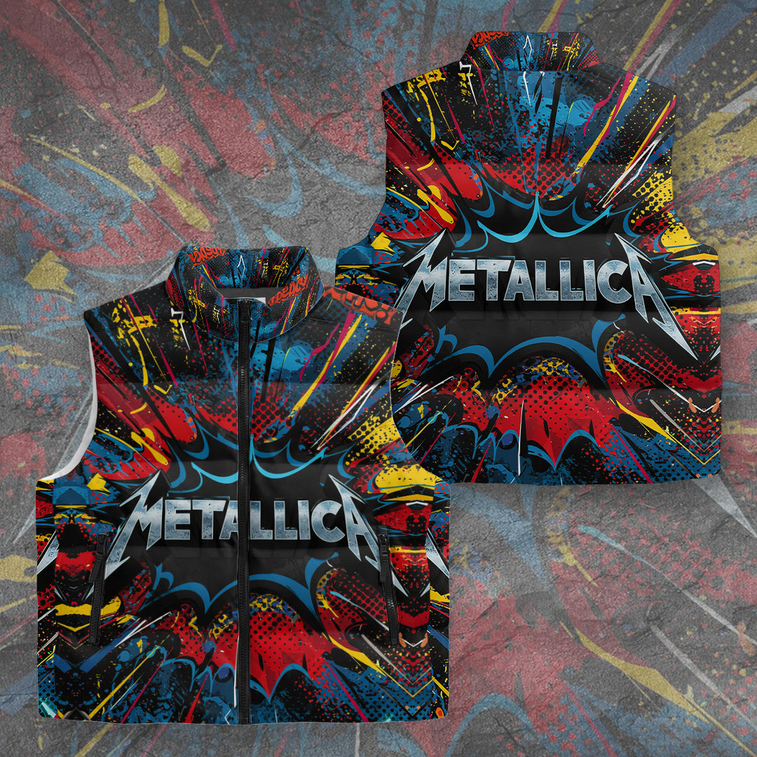 Metallica 3D Sleeveless Down Jacket – TANTN19744