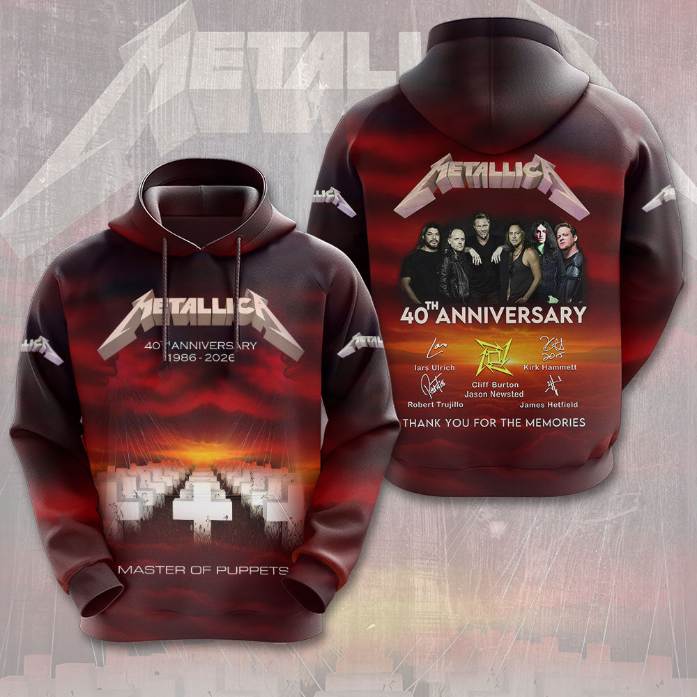 Metallica Master of Puppets 40th Anniversary 3D Apparel – MAITM14832