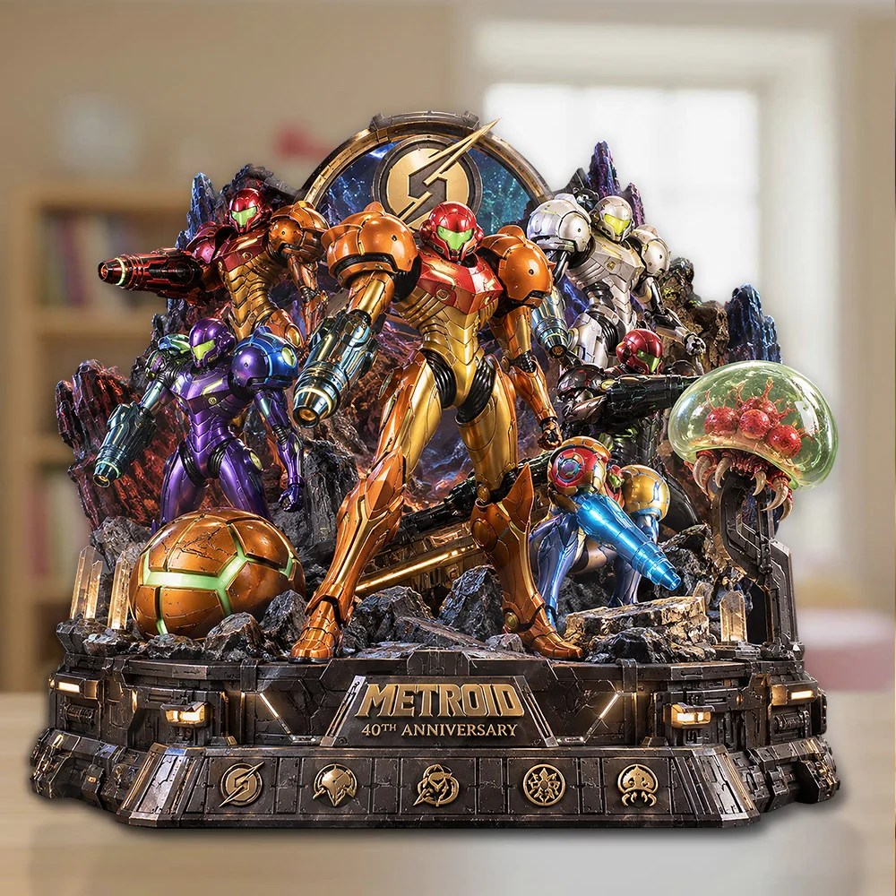 Metroid 40th Anniversary Custom Shape Acrylic Plaque – GNE8757