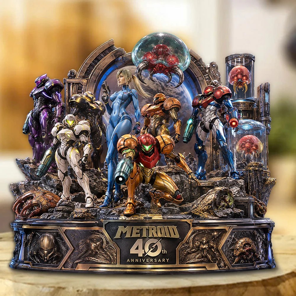Metroid 40th Anniversary Custom Shape Acrylic Plaque – GNE8758