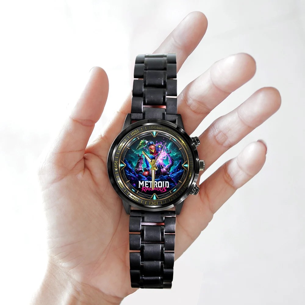 Metroid Ravenous Black Stainless Steel Watch – GNE8658