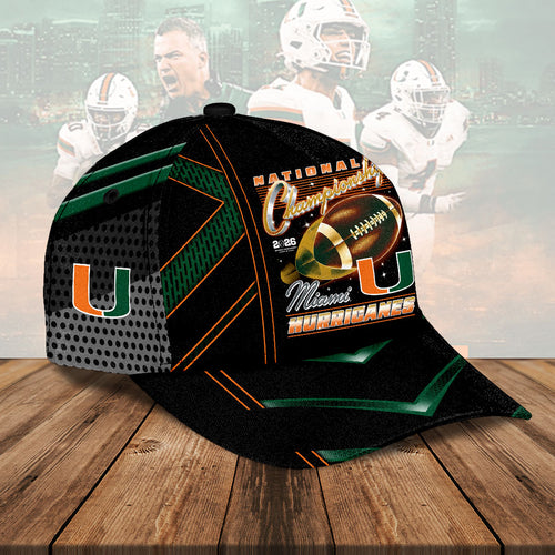 Miami Hurricanes Football 2026 National Championship Classic Cap – HOATT15725