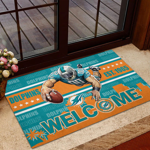Miami Dolphins Custom Doormat – HOATT12848