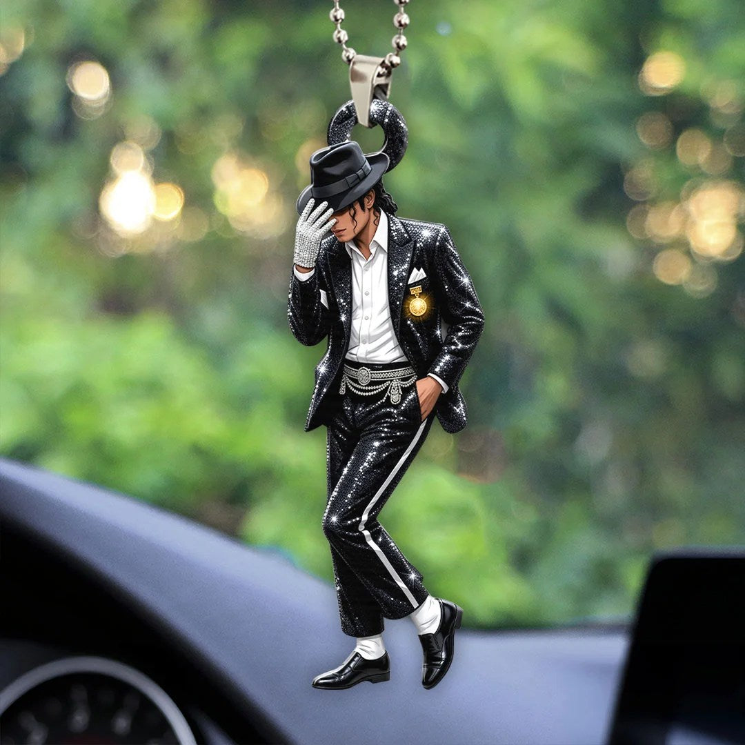 Michael Jackson Custom shape 2-sided Acrylic Car Ornament – HOATT20452