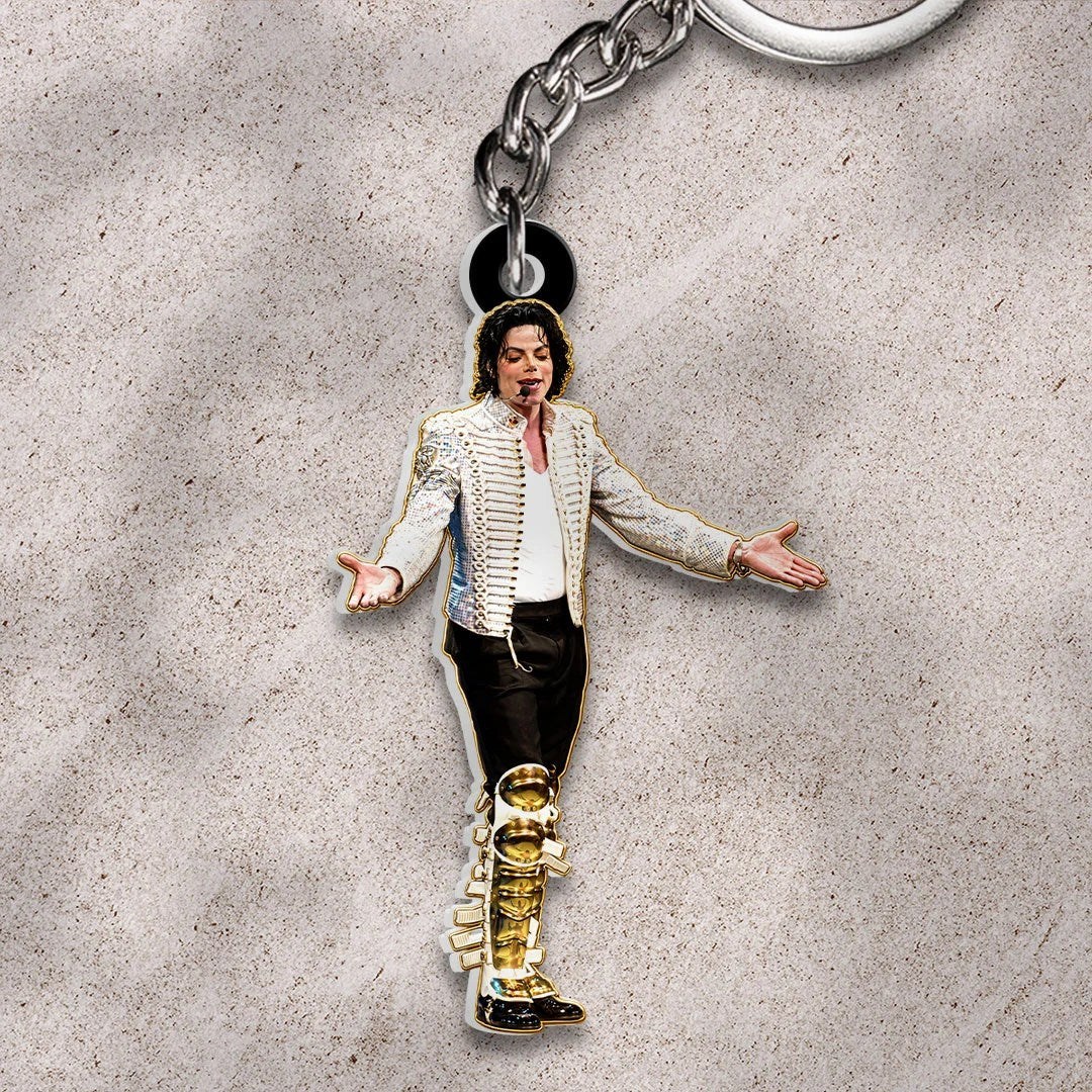 Michael Jackson Custom Shape 2-sided Keychain – HOATT21106