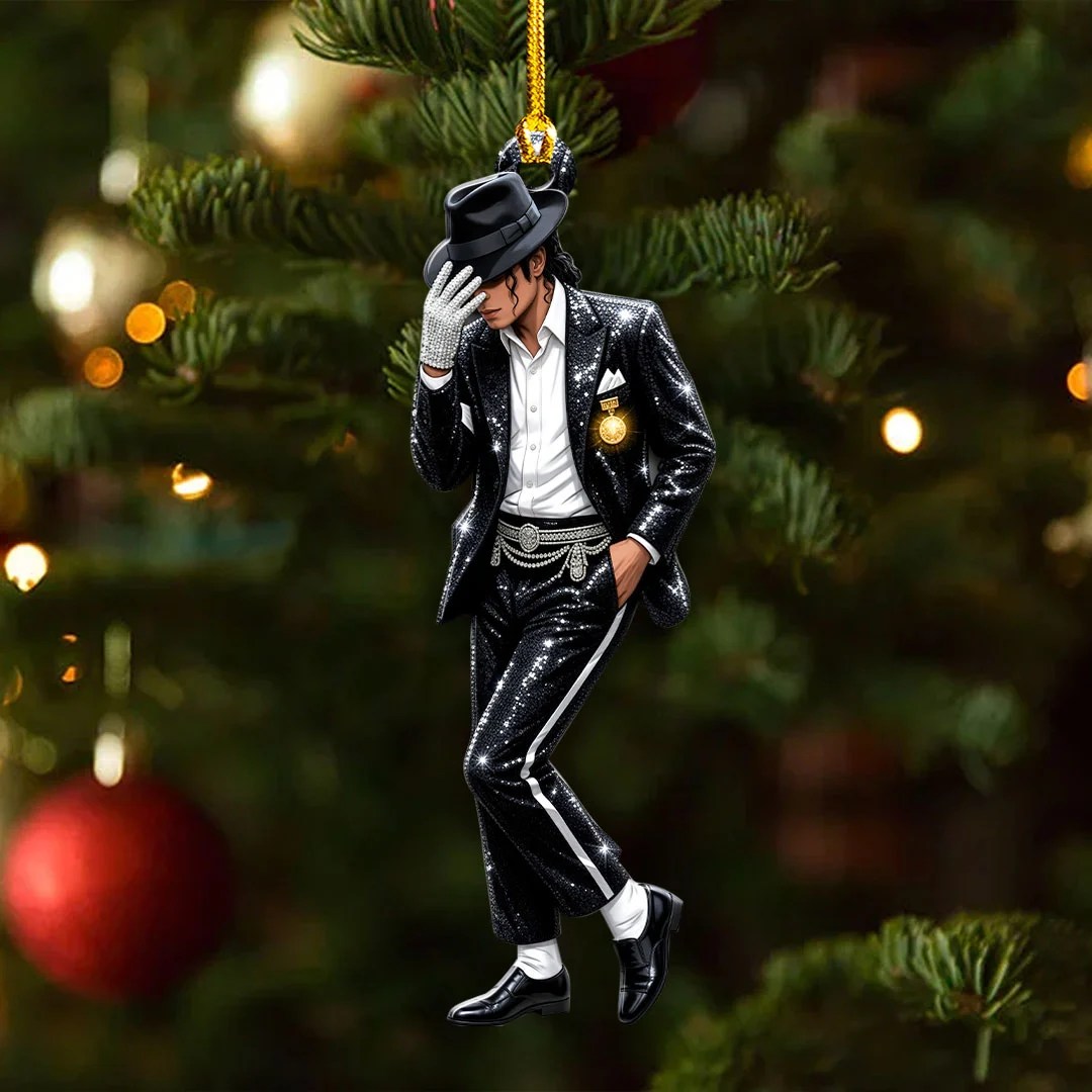 Michael Jackson Custom Shape 2-side Printed Acrylic Ornament – HOATT21208