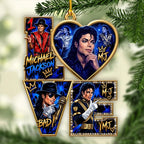 Michael Jackson Custom Shape 2-side Printed Acrylic Ornament – HOATT21676