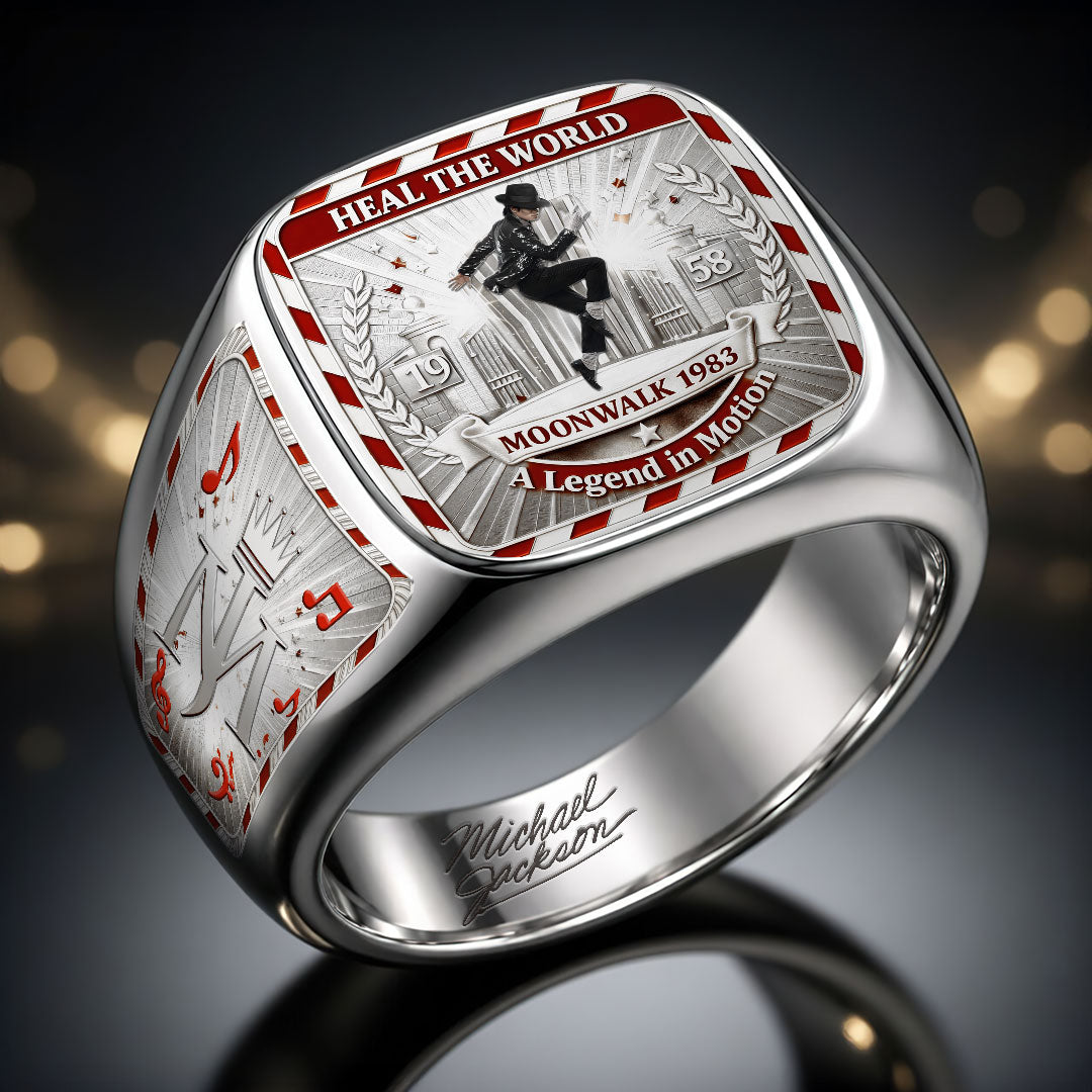 Michael Jackson 3D Engraved Ring – HOATT18316