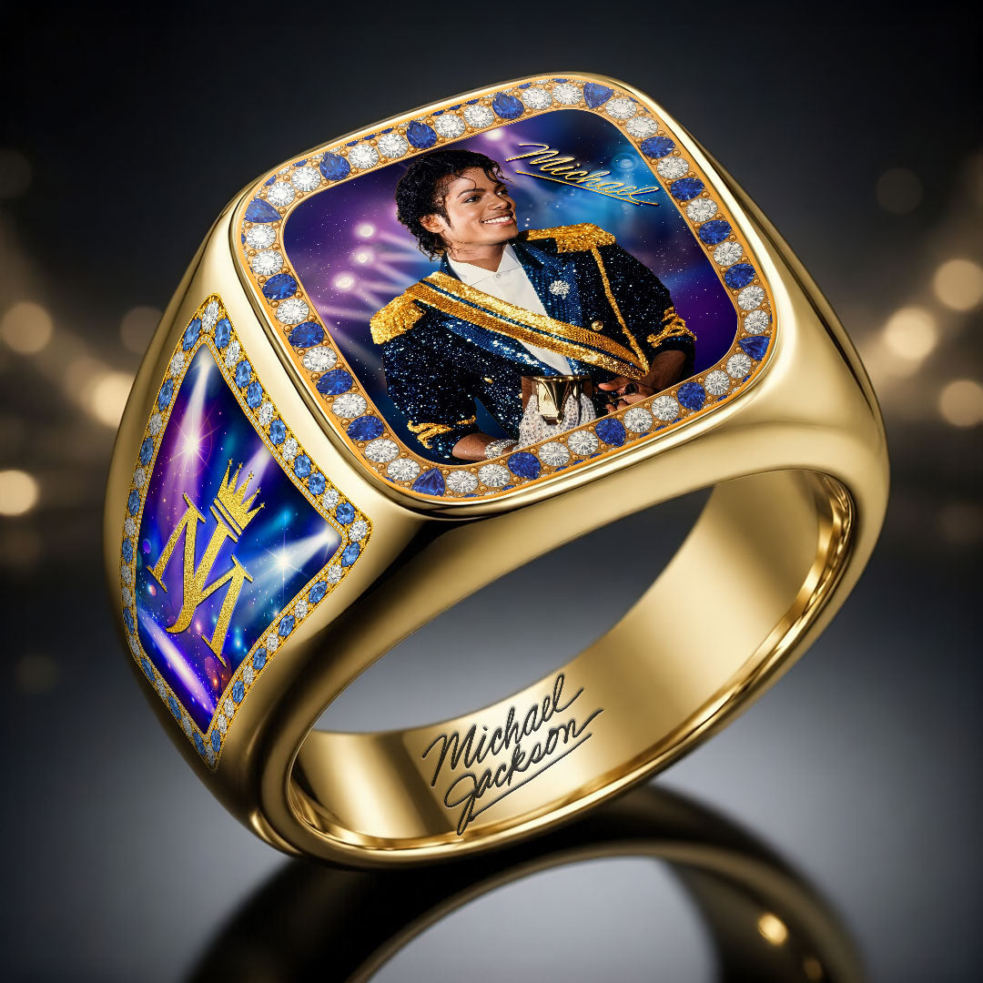 Michael Jackson 3D Engraved Ring – HOATT19119