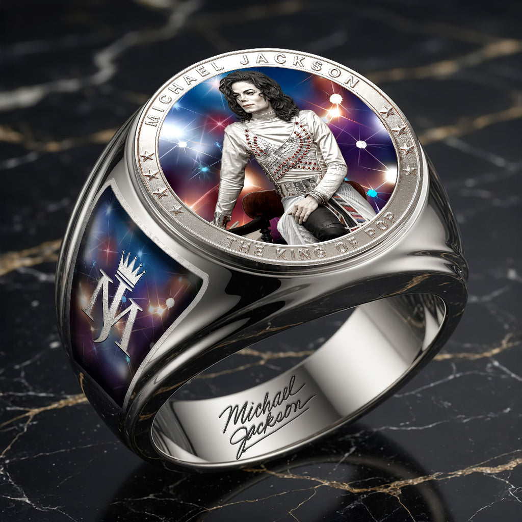 Michael Jackson 3D Engraved Ring – HOATT19232