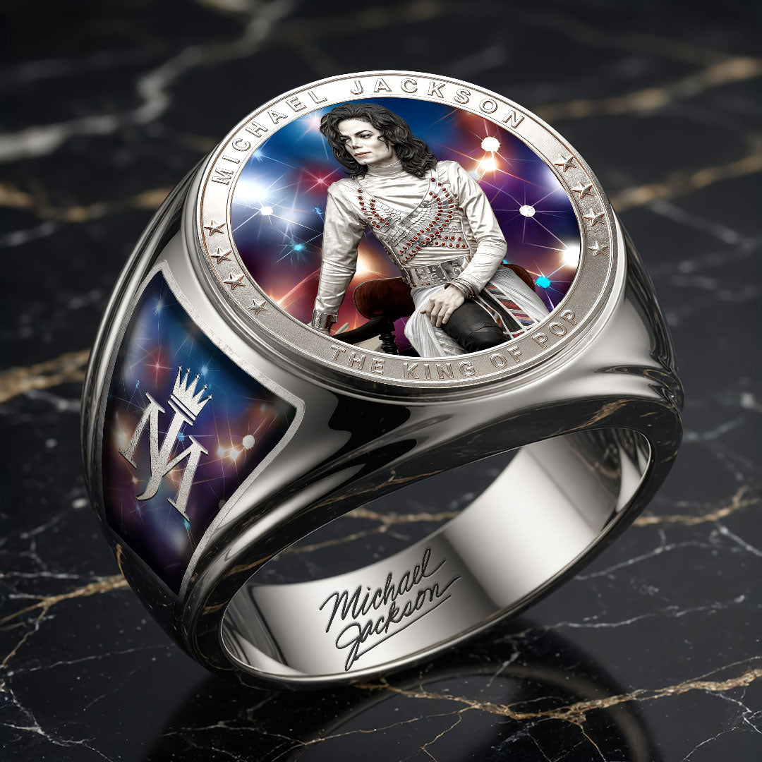 Michael Jackson 3D Engraved Ring – HOATT19232