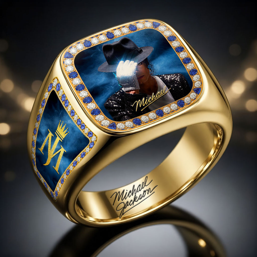 Michael Jackson 3D Engraved Ring – HOATT19285