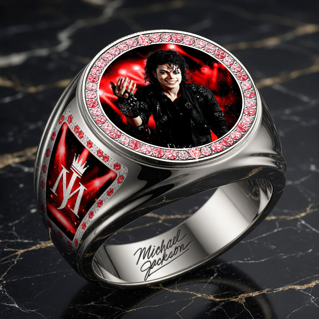 Michael Jackson 3D Engraved Ring – HOATT19365