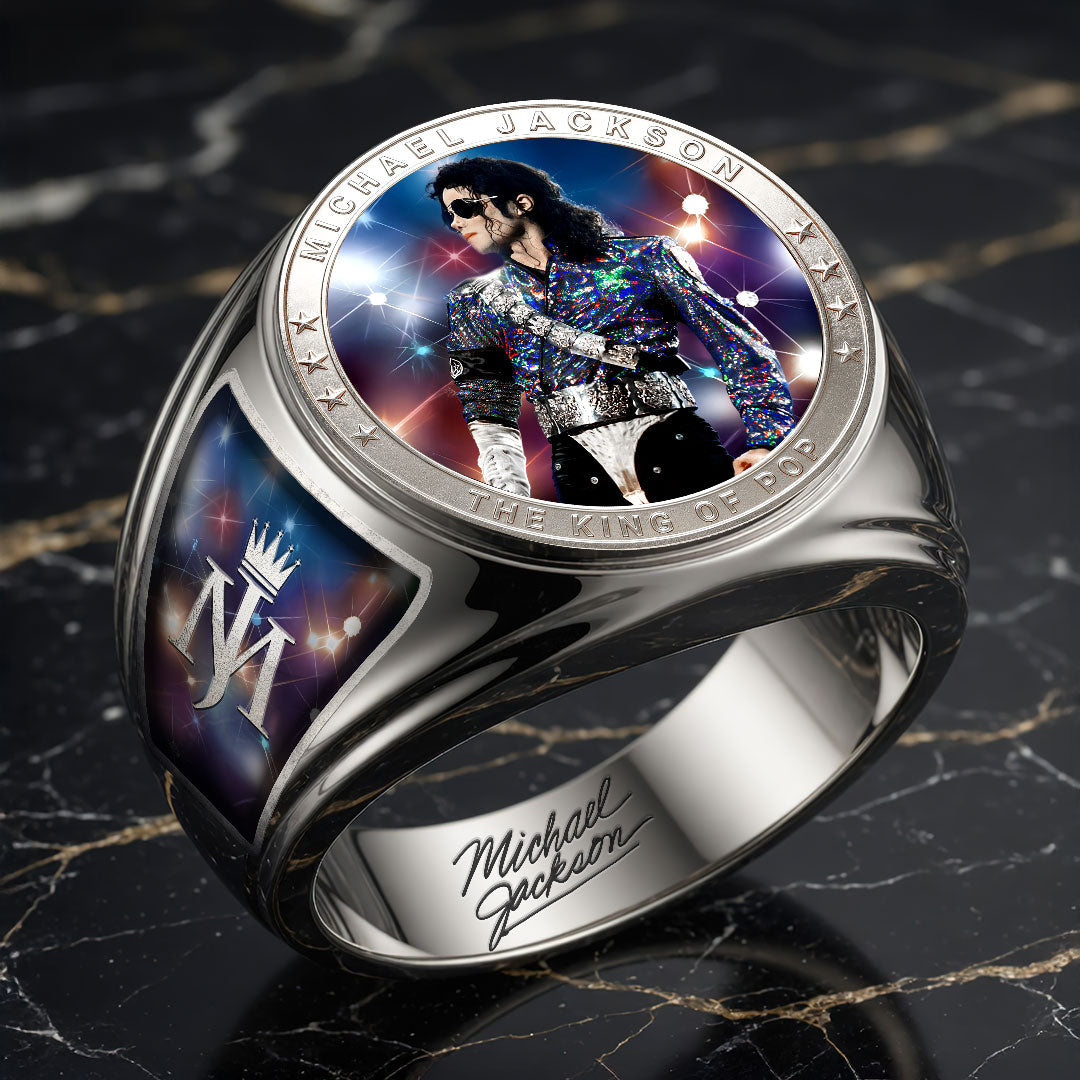 Michael Jackson 3D Engraved Ring – HOATT19366