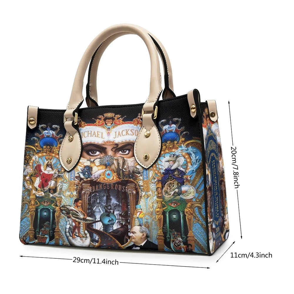 Michael Jackson Leather HandBag – TMTHU9769