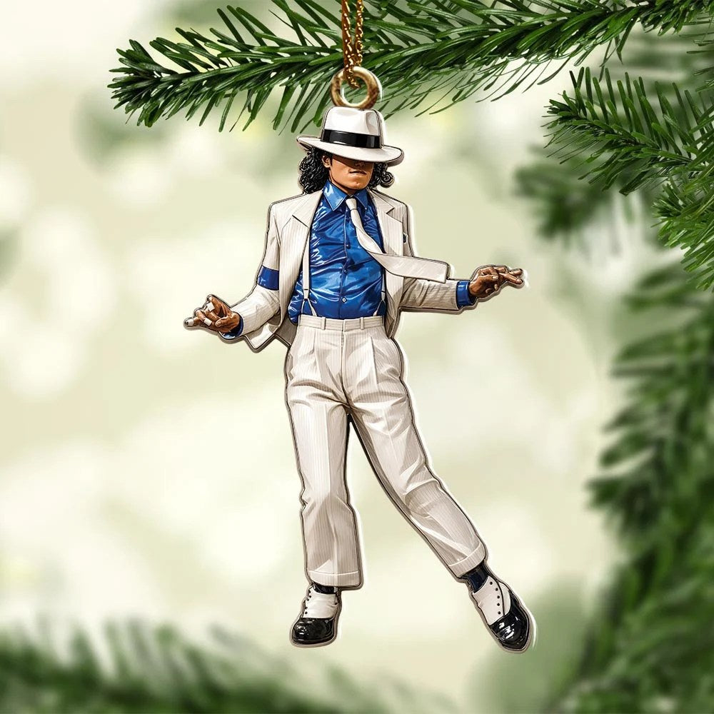 Michael Jackson Custom Shape 2-side Printed Acrylic Ornament – HOATT21083