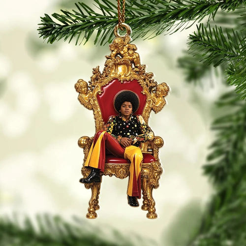 Michael Jackson Custom Shape 2-side Printed Acrylic Ornament – HOATT21110