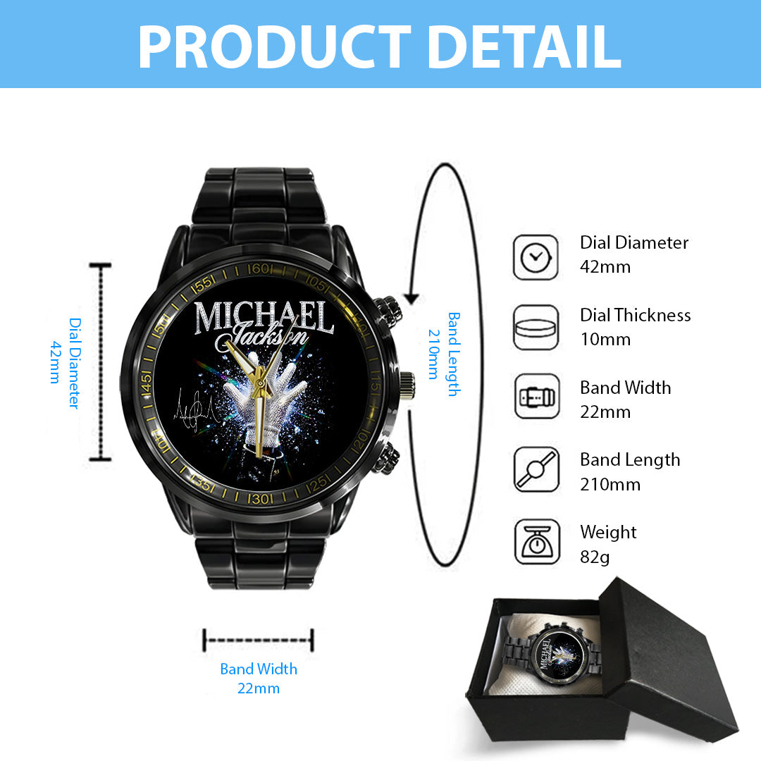 Michael Jackson Black Stainless Steel Watch – TANTN22465