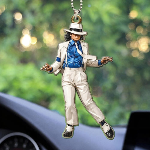Michael Jackson Custom Shape 2-sided Acrylic Car Ornament – HOATT20649