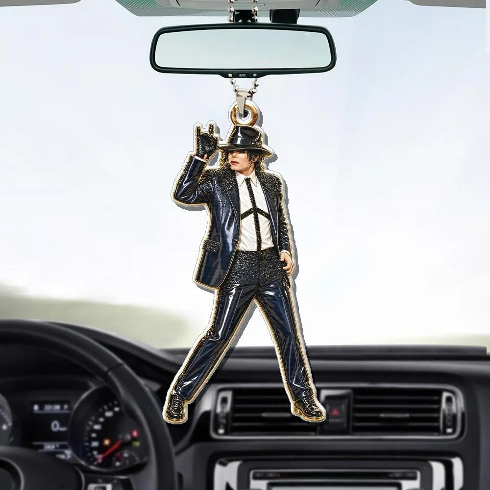 Michael Jackson Custom Shape 2-sided Acrylic Car Ornament – HOATT21210