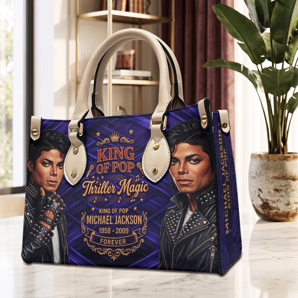 Michael Jackson Leather HandBag – TMTHU9768