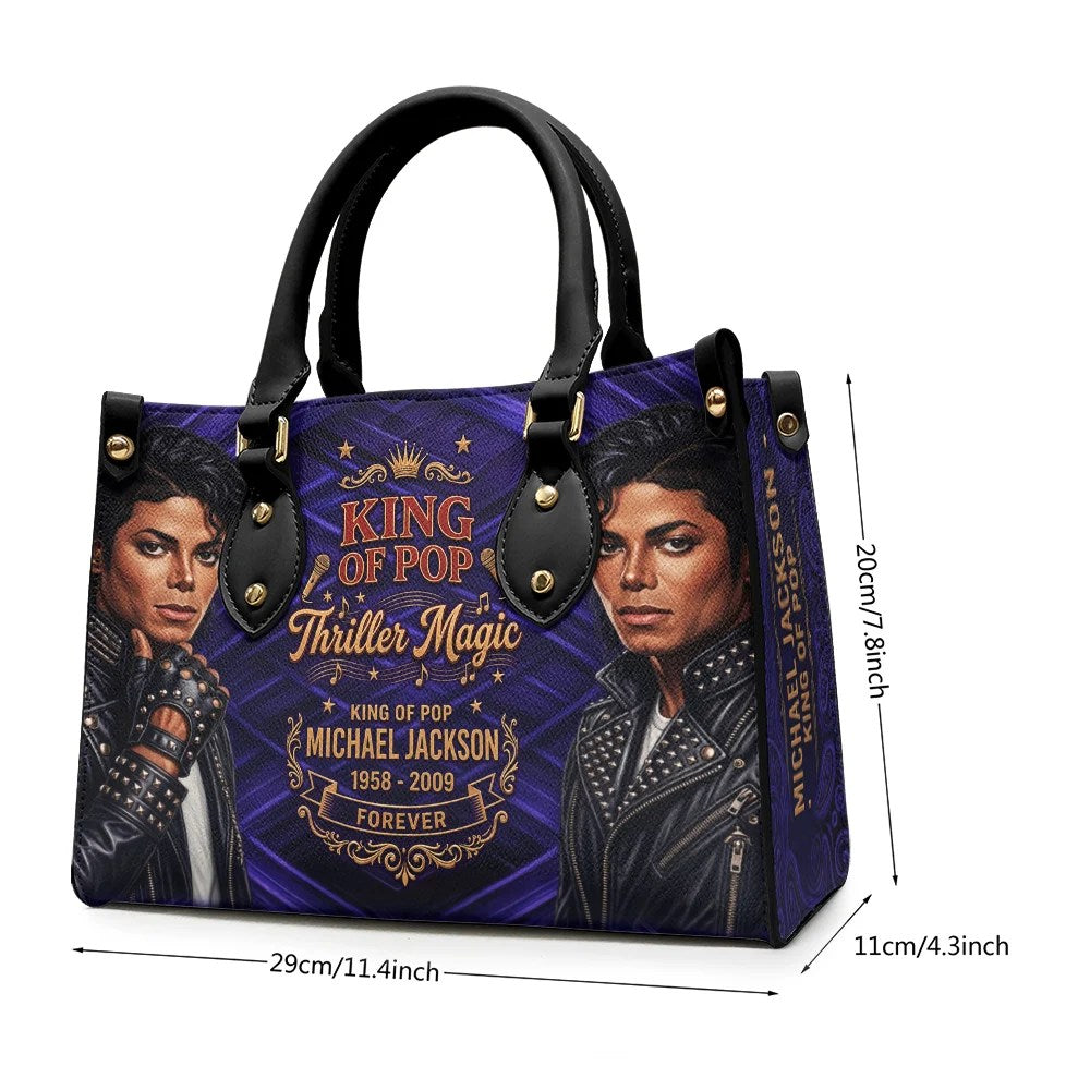 Michael Jackson Leather HandBag – TMTHU9768