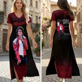 Michael Jackson Short Sleeve Maxi Dress – HOATT19863