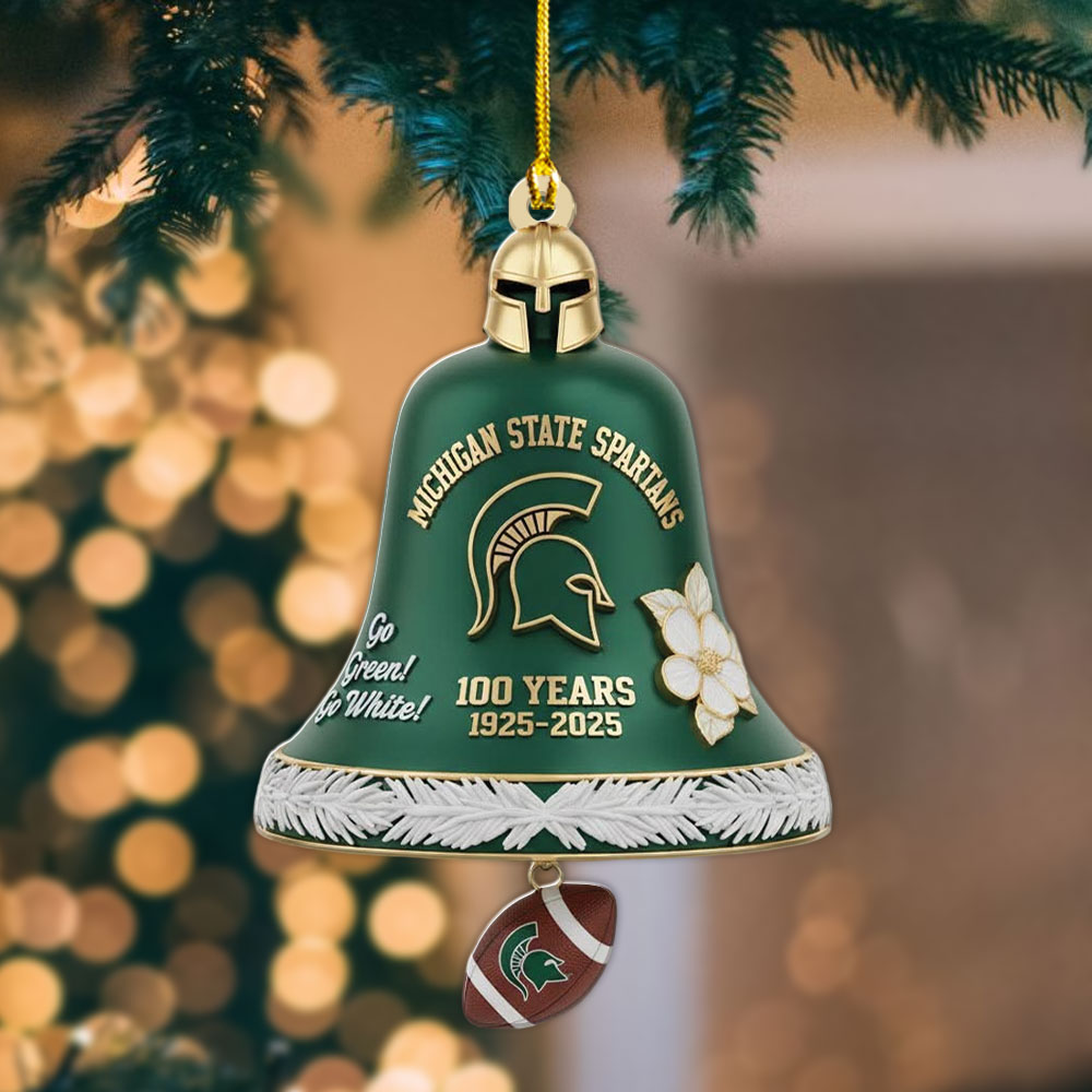 Michigan State Spartans Football Custom Shape 2-sided Acrylic Ornament – MAITM13713