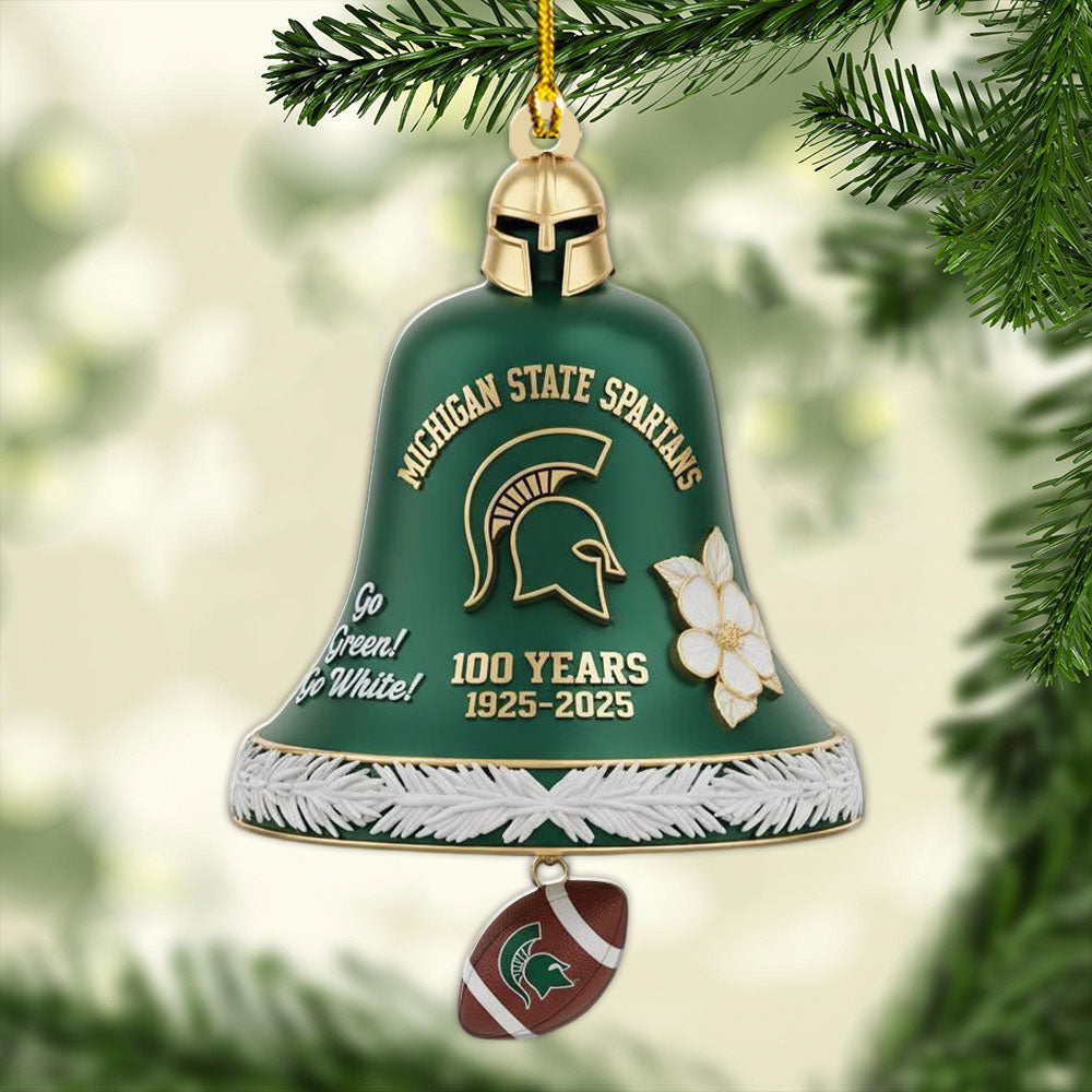 Michigan State Spartans Football Custom Shape 2-sided Acrylic Ornament – MAITM13713