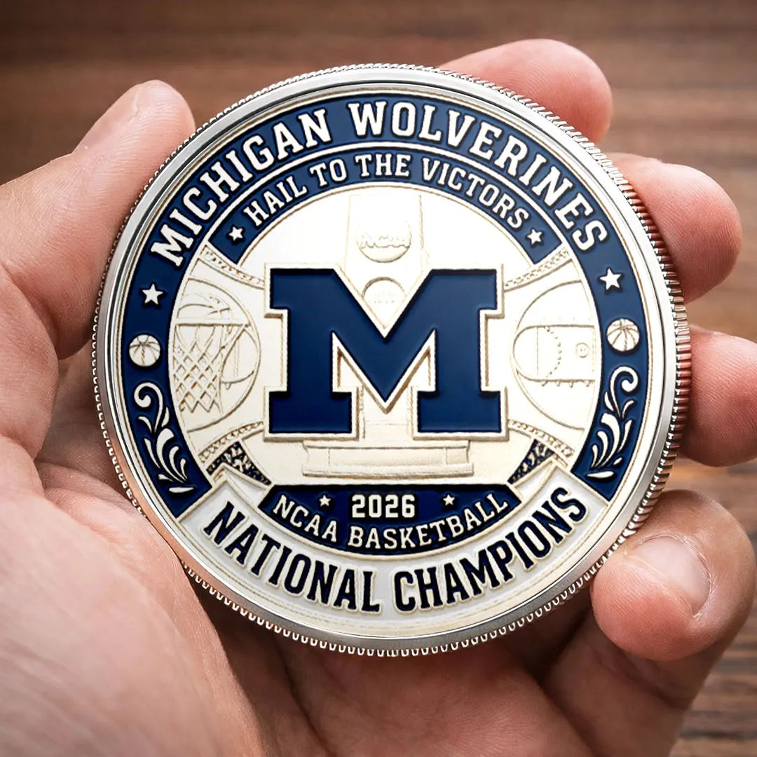 Michigan Wolverines 2026 Men's Basketball National Champions Commemorative Coin – HOATT17386